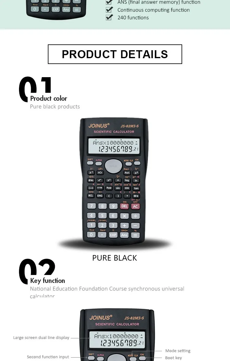 Mini Student Scientific Calculator