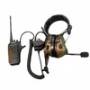 (E8R3B-M4-P) Professional Aviation noise reduction headset Military earphone for walkie talkie
