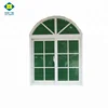 Popular Type UPVC Vinyl Arched French Casement Window With Grill Designs Home