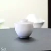 Wholesale teaware colorful gray ceramic sugar pot / salt sugar tea canisters