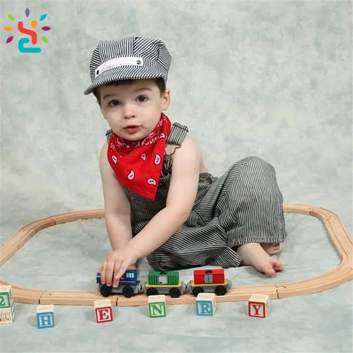 little boy train conductor hat