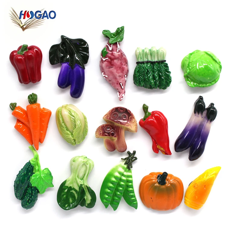 Hot sale OEM fruit item polyresin custom 3d magnet fridge magnet wholesale cute resin fruit fridge magnet for office home decor