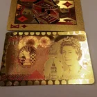 Fancy Table Games Promotion Gift for Adults Poker Waterproof Magic Playing Cards Sets Gold Poker
