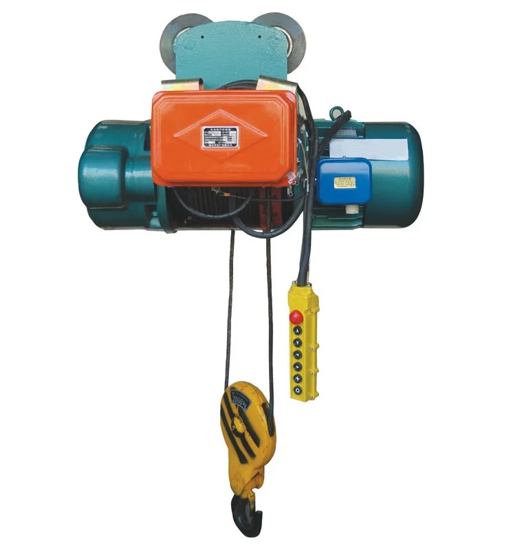 High quality electric monorail hoist CD or MD model wirerope electric hoist