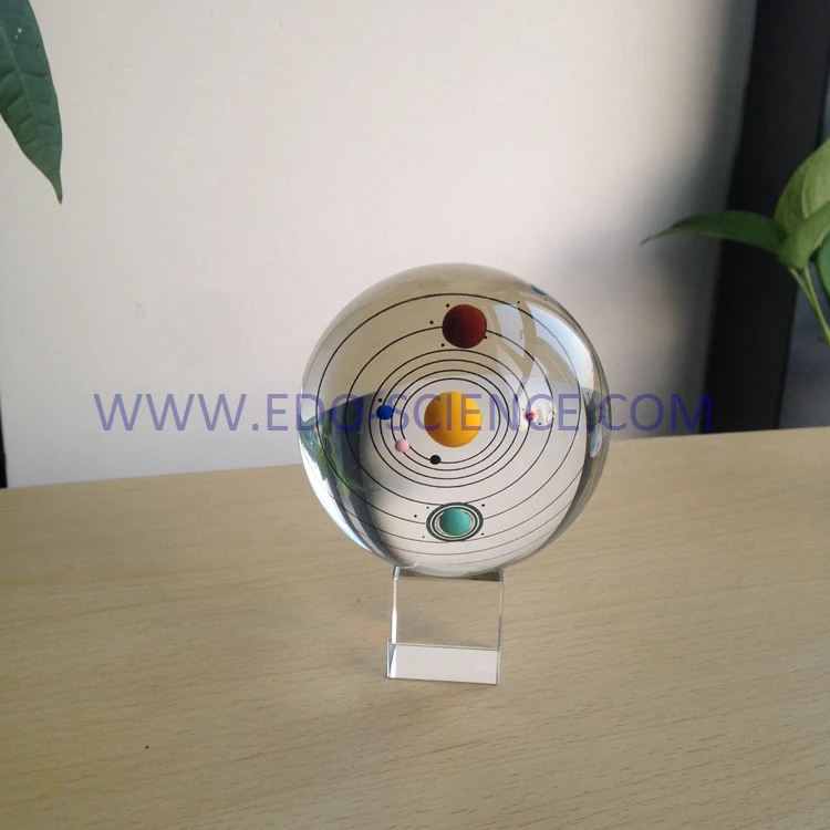 Hot Selling Crystal Ball with solar system for Birthday Gifts Natural Quartz Clear Magic