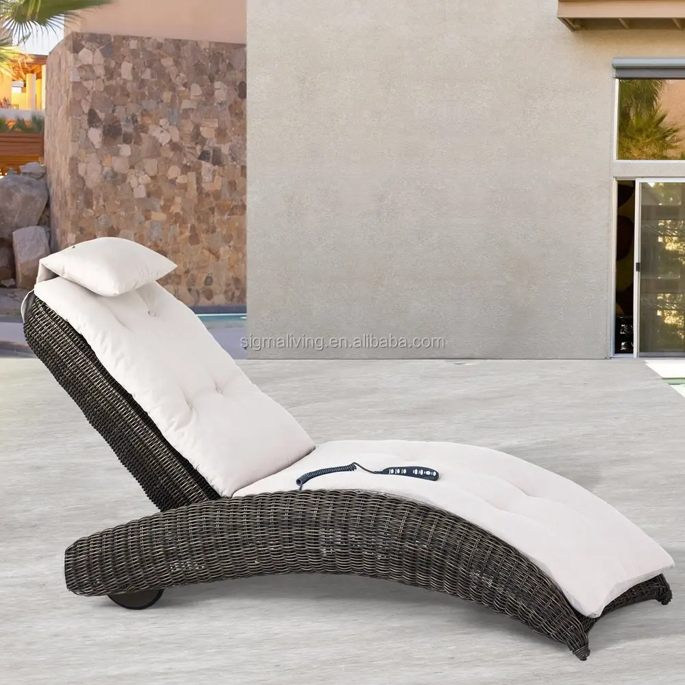 Leisure Poolside used outdoor swimming pool rattan sun lounge chair