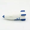 Promotional gift soft pvc rubber material custom logo branded 4GB rocket shape usb flash drive