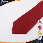 Factory direct cheap casual designable solid red neck ties 100 silk