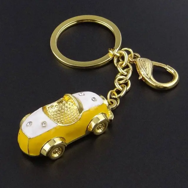keychain mini car ring fashion pendant women metal keychain gift