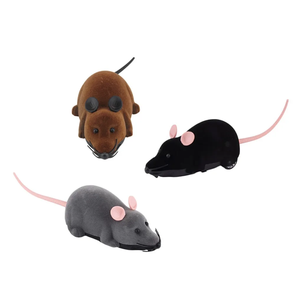 2015 Brand NewScary Remote Control Simulation Plush Mouse Mice Kids Toys Gift for Cat Dog Hot Selling Features: