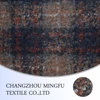 check tartan plaid wool fabric, Loop Yarns Fabric , woolen fabric for winter garment