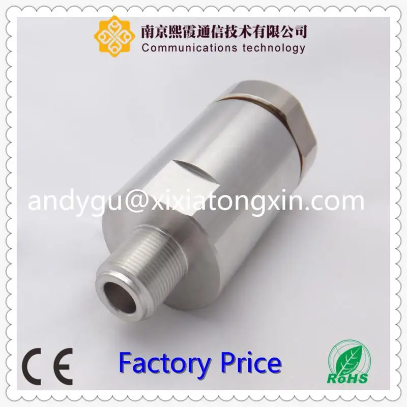 N pot terminal connector RF connector N male right angle crimp type for rg59 XiXia Communication
