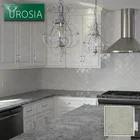 cheap bathroom or kitchen white pattern artificial marble stone tiles countertops