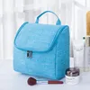 Outdoor solid color hanging organizer cosmetic tote toiletry make up bag