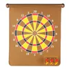 Magnetic Dartboard Sets with 6 Reversible Darts Rolling Two Sided Bullseye Game Magnetic Safety Dart Board Kids Family Leisure