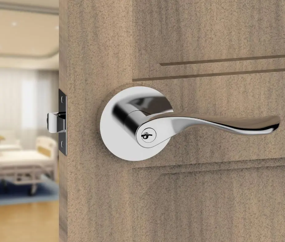 Mok High Security Bedroom Door Knob With Door Handle Locks Buy Security Door Knobs Door Handle Lock Door Handle Product On Alibaba Com