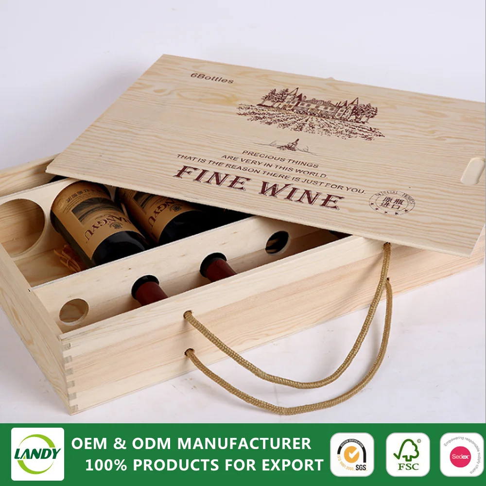 high quality wooden wine gift box