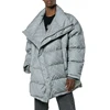 OEM custom grey mens down jacket for winter puffer jackets