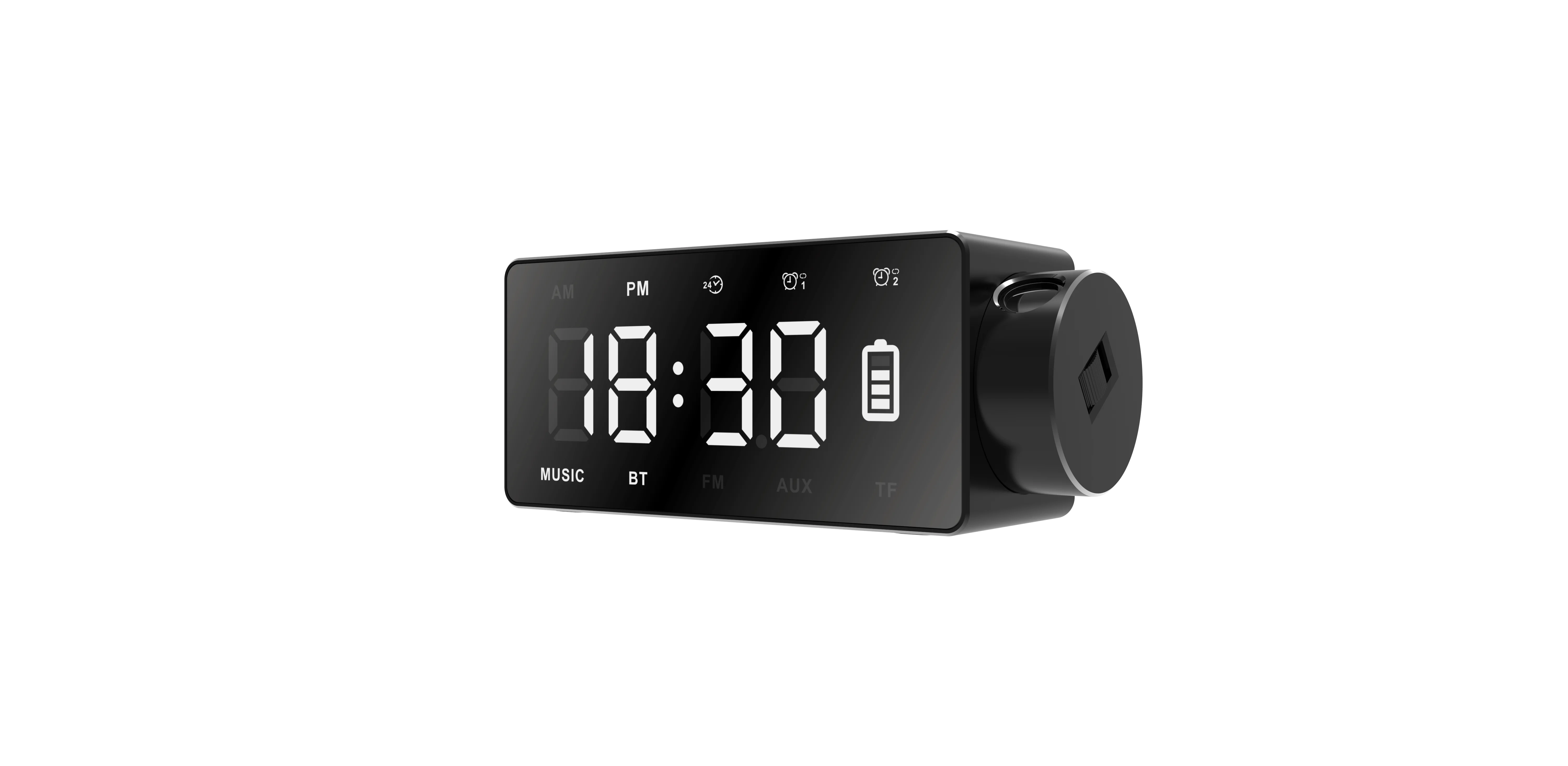 Projection Alarm Clock Radio with TF card BT Clock (S90) - ANKUX.COM
