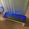 Remote RF rgb color changing rectangle Illuminated led 3D coffee table bar nightclub led infinity illusion mirror table