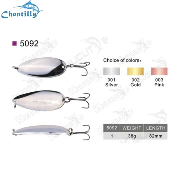 Manufacturer wholesale gold spoon lures copper material