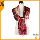 Design Fashion Ladies 100% Silk Scarf With Cashmere