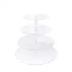 Wholesale high quality customized clear acrylic cake display stand