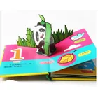 Children Hard Cover Animal Colouring Print Board 3D Pop up Books Set for Kids
