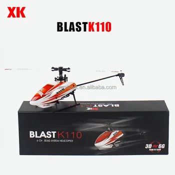 xk k110 blast 6ch brushless 3d6g system rc helicopter bnf