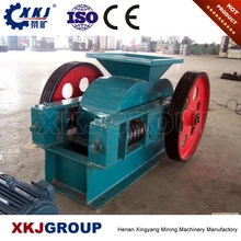 Manganese steel geared and smooth roll small mini laboratory double roller crusher factory price