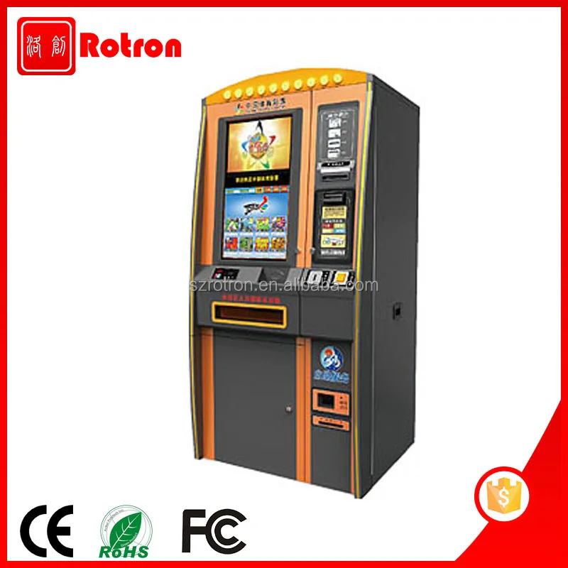 Multifunctional Steel Frame floor standing Lottery vending machine with coin acceptor