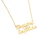 Manufacture Custom Personalised Gold Name Necklace With 2 Names