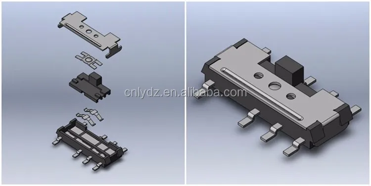 Dpdt端子スライドスイッチ3a 4ボルトdc LY-SS10仕入れ・メーカー・工場