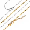 2018 Gold plated sterling silver necklace chain 925 jewelry