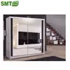 Mirror cabinet 2 big mirrors wardrobe for bedroom with cheap price