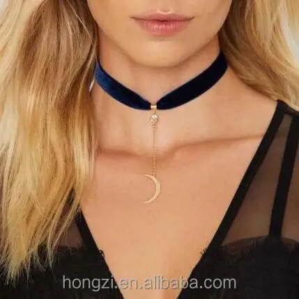 Women Trendy Crystal Stars Dating Gift Party Wedding Pendant Black Choker Necklace flannelette Alloy Necklace
Women Trendy Crystal Stars Dating Gift Party Wedding Pendant Black Choker Necklace flannelette Alloy Necklace