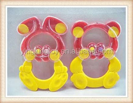 plastic cute bear baby rattle wrist squeaky toy,jingle bell toy