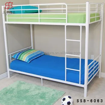 White Metal Bunk Beds Home Furniture Steel Bunk Bed Set Double