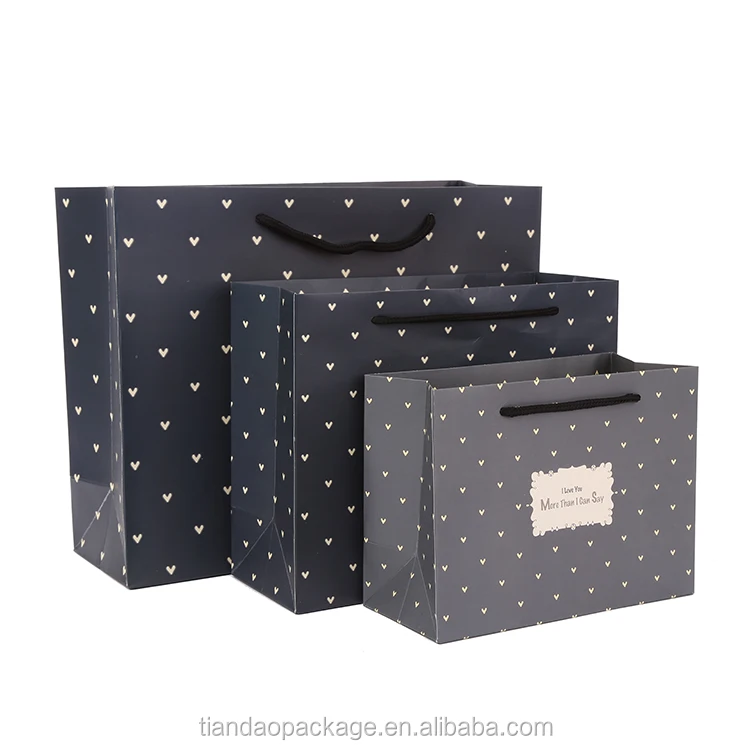 custom recycled luxury artpaper bag for gift carry shopping
