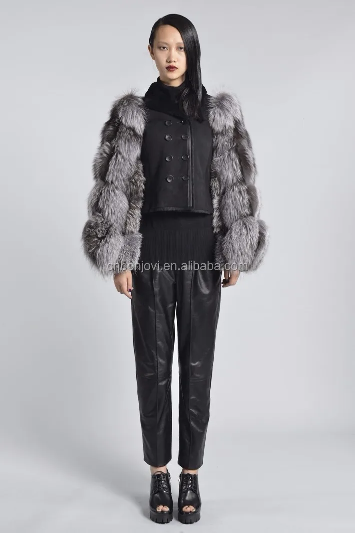 picture show for silver fox fur coat