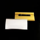 Wholesale Promotion Cheap Office Name Tag Type Safty Pin Style Aluminum Alloy Custom Changeable Metal Name Badge
