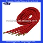 New design polyester braided shoe lace with transparent tip