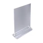 Transparent Acrylic Sign Holder Table Tent Acrylic Menu Holder For Retail
