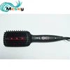 New design Electric Infrared hair straightening brush with PTC heating Anion LCD Electric Fast Hair Straightener Brush ceramic