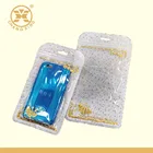 Die cut zipper mobile phone shell packing pouch/ small waterproof bag for phone case s5,s6,s7 7 plus