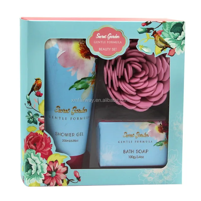 promotional natural spa bath gift set shower set(item no.