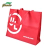 Wholesale promotional Custom screen printed logo Foldable eco friendly tote polypropylene nonwoven shopping bag with handle