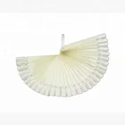 Fan Shaped Nail Color Chart Transparent White Artificial Nail Color Chart Polish Display Practice Color Chart