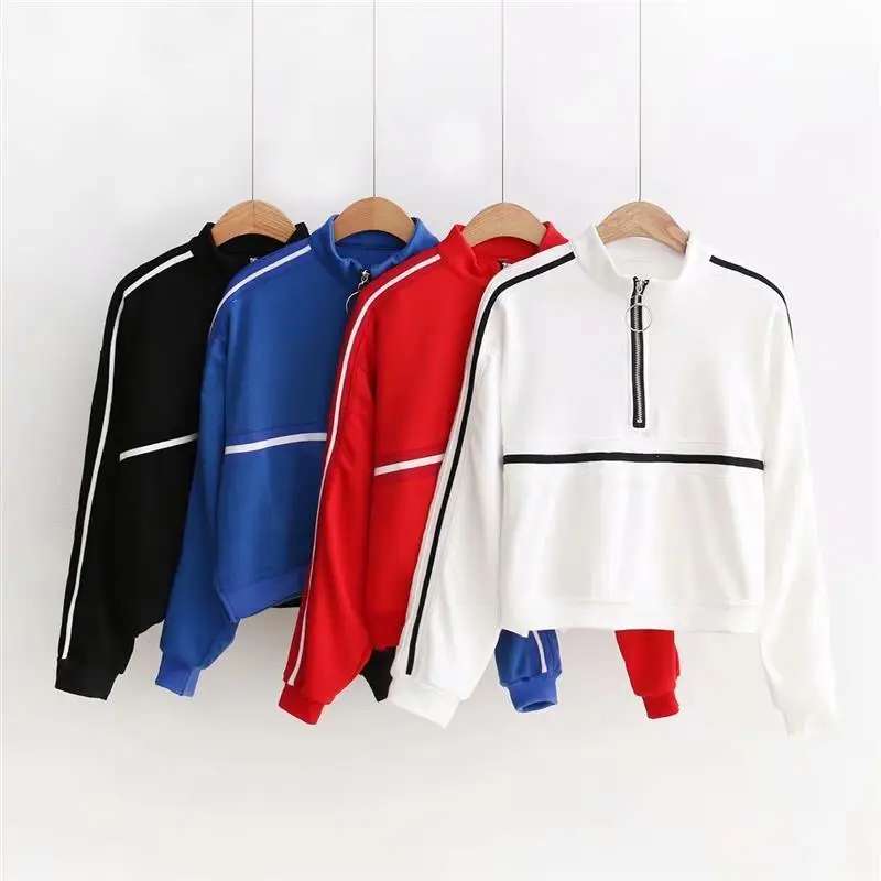 Autumn Female Sweatshirt Hoodie Fashion Style Woman clothing Zipper Patchwork, Customized color
Autumn Female Sweatshirt Hoodie Fashion Style Woman clothing Zipper Patchwork, Customized color