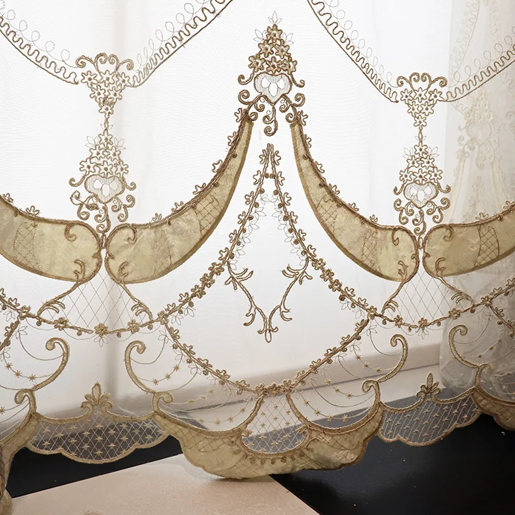 Turkish Embroidery Design Curtain Morocco Sheer Fabric Buy Sheer